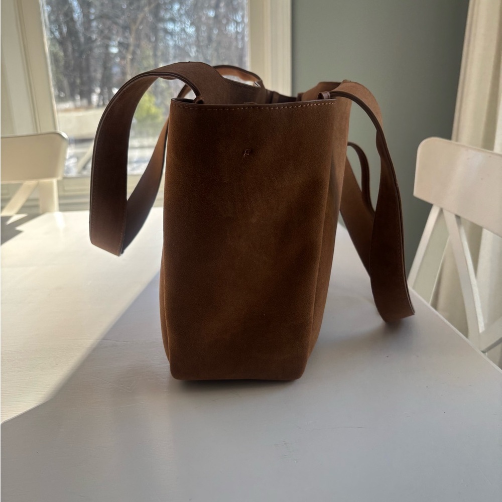 YSL Brown Suede Tote Bag - Picture 8 of 9